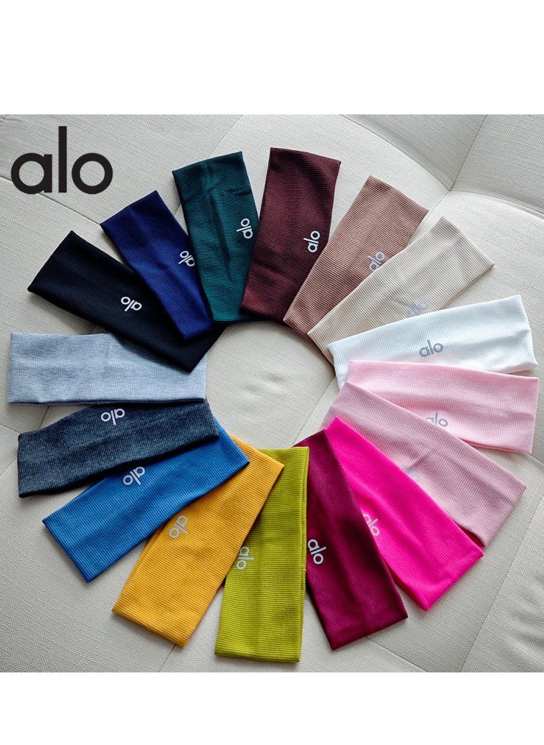 alo Running Hair Bands For Women, Girls' Sport Headbands, Sweat Bands for Sweat-Wicking, Soft Head Bands for Sports, Yoga  - Image 3