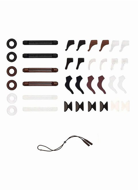 19 Pairs Eyeglasses Retainers Eyeglass Ear Hook Silicone Anti slip Eyeglass Holder Round Eyeglass Retainers Suitable for Sunglasses Reading Glasses