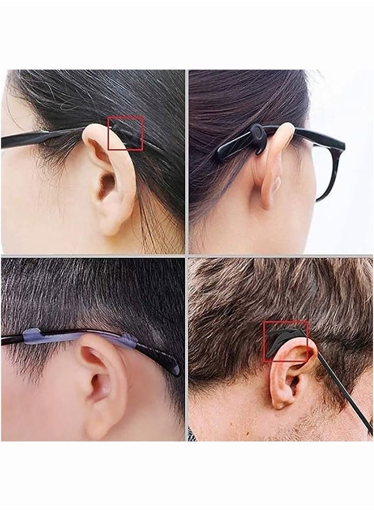 Generic - 19 Pairs Eyeglasses Retainers Eyeglass Ear Hook Silicone Anti slip Eyeglass Holder Round Eyeglass Retainers Suitable for Sunglasses Reading Glasses - Image 1