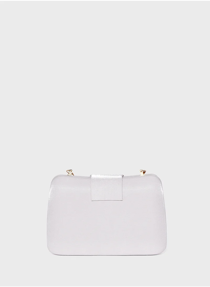 Khizana Rhinestone Detail Clutch Bag