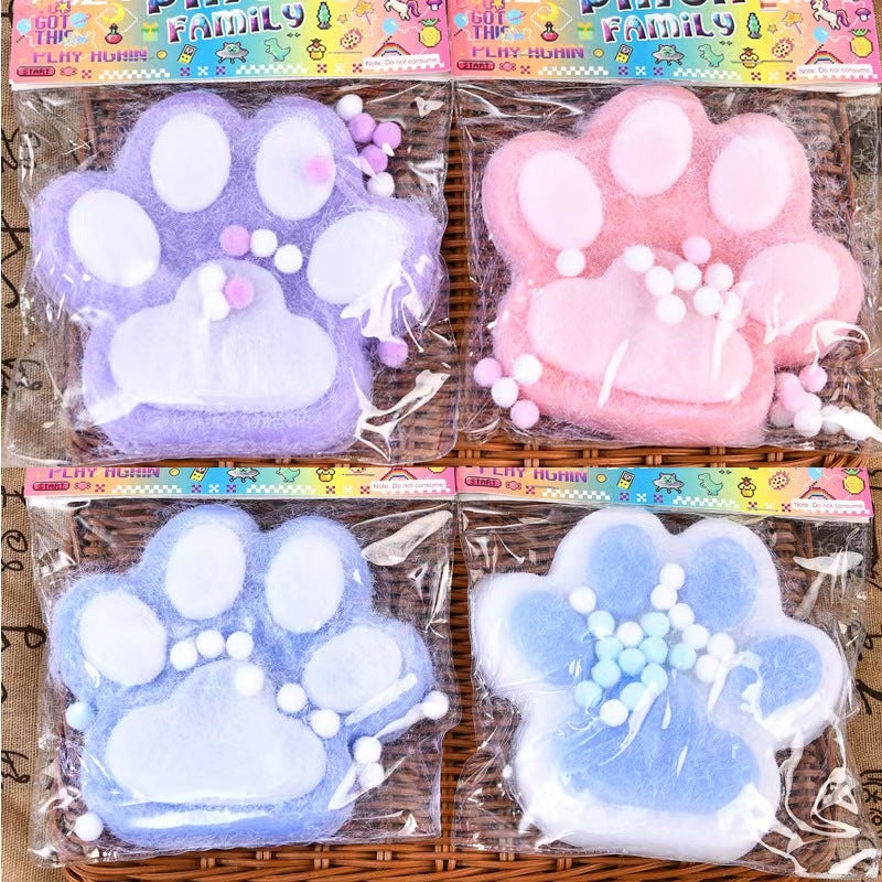 Squishy Roast Duck Stress Relief Toy, High-Quality, Slow Rebound, Popular Online Stress Relief Toy, Cat Paw Design - Image 1