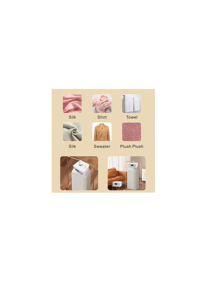 Portable Clothes Dryer, Mini Laundry Dryers with Remote Control, Quick and Easy to Use Small Compact Foldable Electric Drying Machine with Dry Bag for Travel, Home, Apartment - Image 2