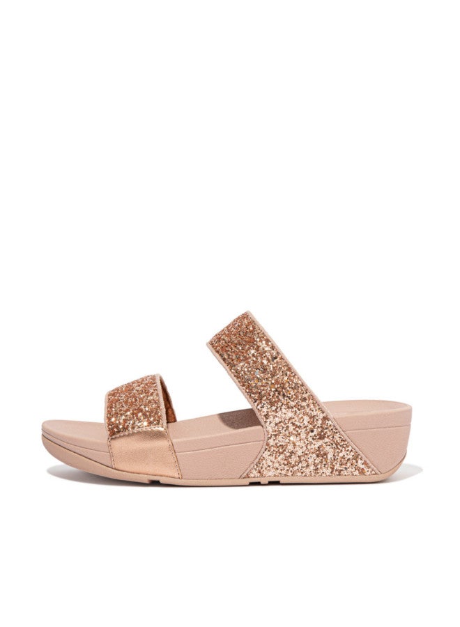 FitFlop 049-617 Fitflop Ladies Sandals Lulu Glitter ET3-323 Rose Gold - Image 1