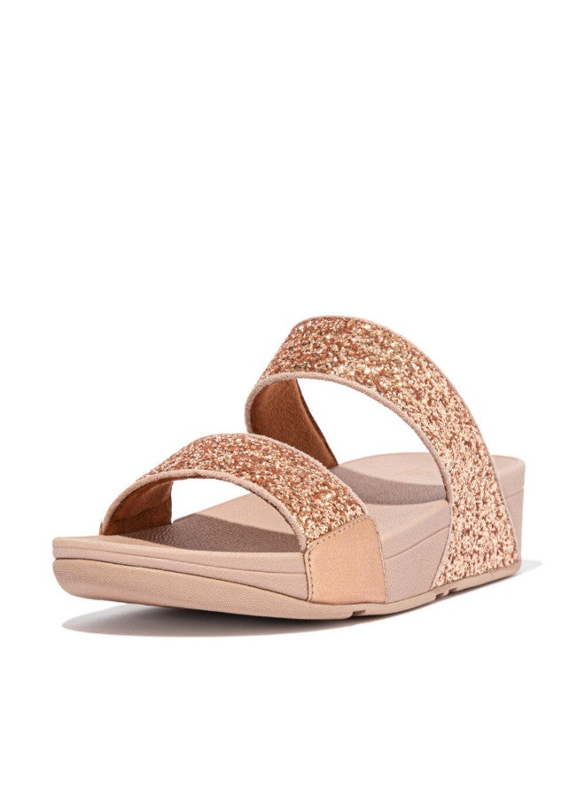 FitFlop 049-617 Fitflop Ladies Sandals Lulu Glitter ET3-323 Rose Gold - Image 4