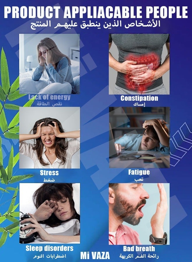 Mi VAZA Natural Bamboo Vinegar Ginger Powder Foot Pads-Remove Dampness, Pain Relief,Improves Sleep Quality,Relieves Stress And Fatigue,Highly Effective,Foot Care-Body Care Sleep Feel Better All Natural-2PCS - Image 2