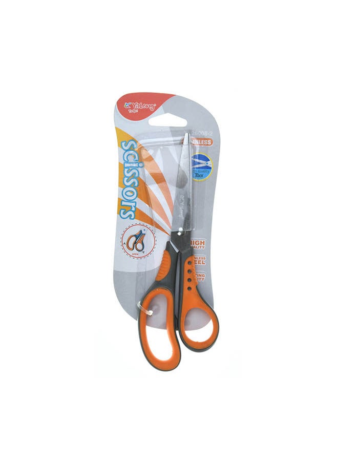 Scissors With Plastic Handle Orange- Grey - pzsku/ZE56C9C8926DF2DFB41D5Z/45/_/1721821056/38c0e81e-bf76-4a20-894a-3bf087679200