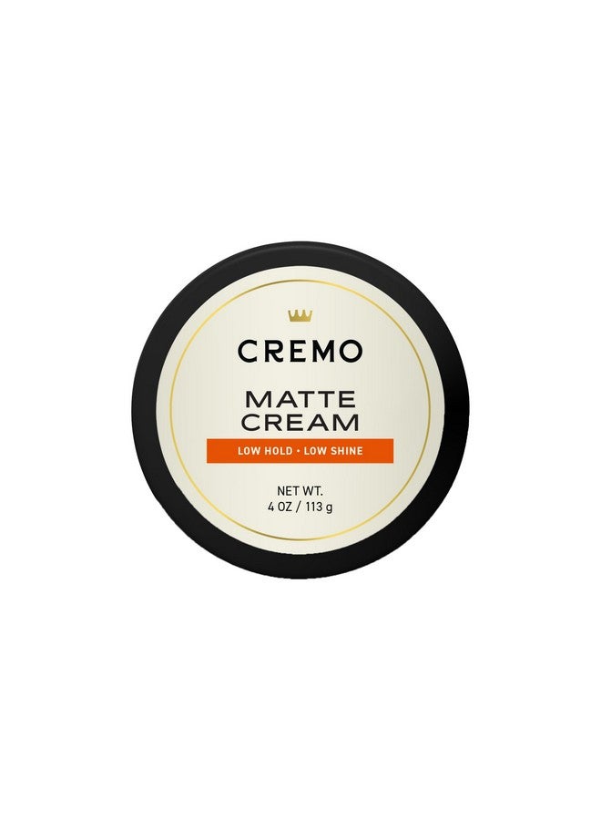 cremo Premium Barber Grade Hair Styling Matte Cream, Light Hold, Low Shine, 4 Oz - Image 1