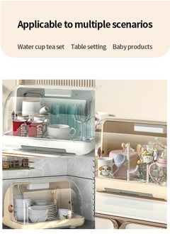 Soft Touch aby Bottle Dryer Rack With Removable Water Tray Nursing Baby Bottle Storage Box Countertop Rack For Toddler Bottles And Storage Box  - Image 4