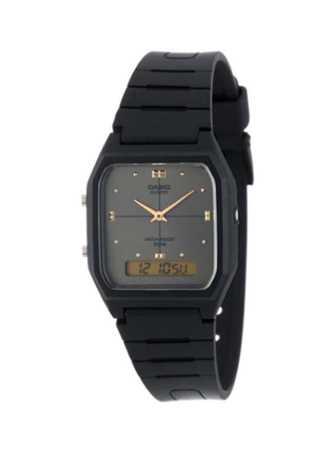 CASIO Men Resin Analog + Digital Wrist Watch AW-48HE-8AVDF - Image 1