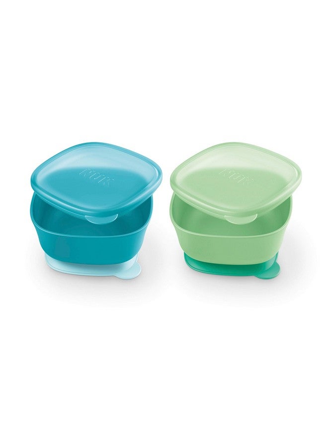 NUK Suction Bowl And Lid Assorted Colors 2 Pack 6+ Months - Image 3