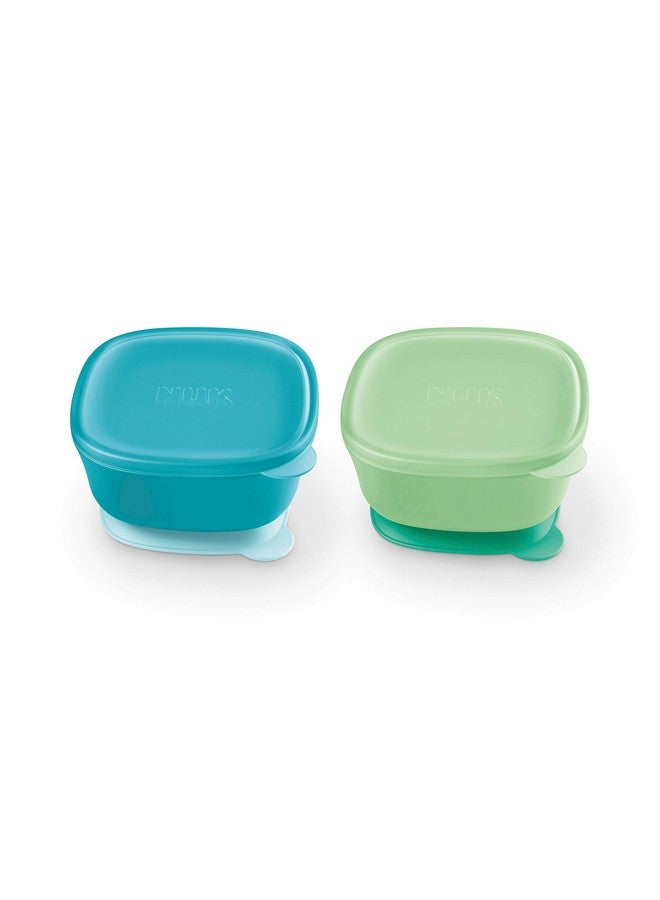 NUK Suction Bowl And Lid Assorted Colors 2 Pack 6+ Months - Image 4