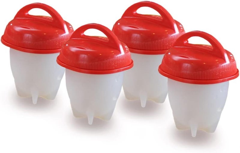 Copper Fit Egglettes Egg Cooker - Hard Boiled Eggs without the Shell, 4 Egg Cups - Image 1