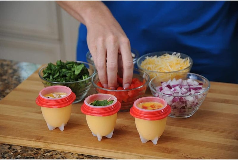 Copper Fit Egglettes Egg Cooker - Hard Boiled Eggs without the Shell, 4 Egg Cups - Image 5