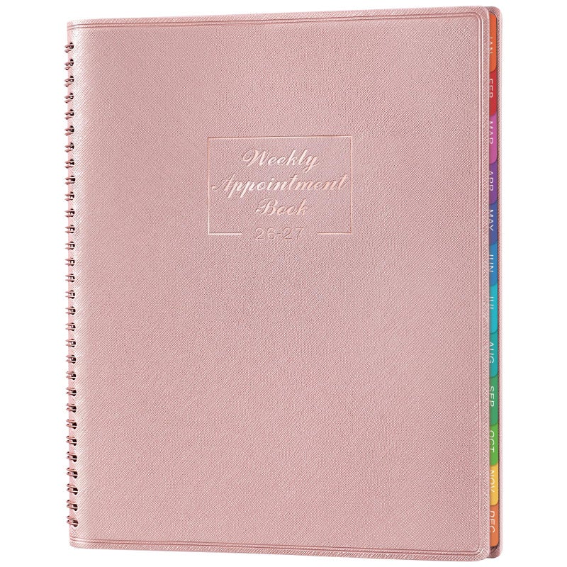 MaaIbok Appointment Book 2026-2027 - JUL 2026 - JUN 2027, 8.4" x 10.6" Weekly Appointment Book 2026-2027, 15-Minute Interval Hourly Planner, Flexible Soft Cover - Image 1