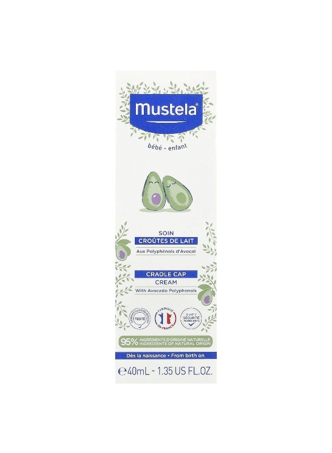 MU.STELA Mustela, Cradle Cap Cream, Fragrance Free, 1.35 fl oz (40 ml) - Image 2