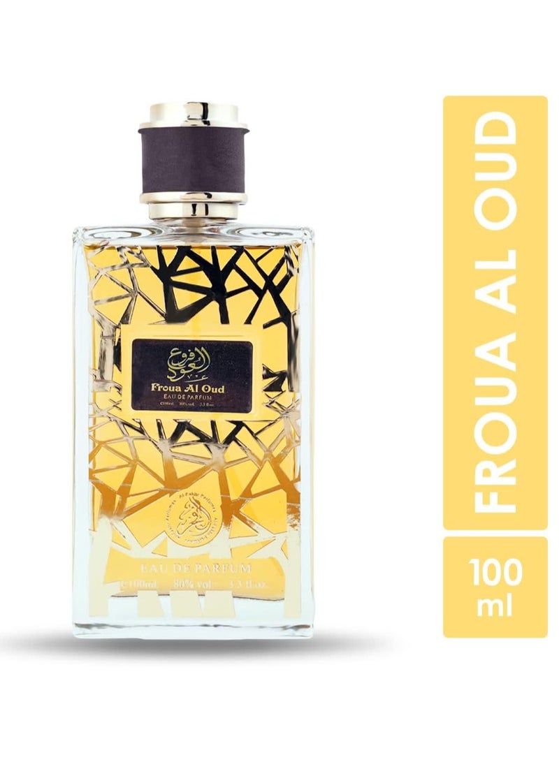 الفخر عطر فروع العود الفاخر برائحة خشبية وعود وعنبر، عطر يدوم طويلا للرجال، 100 مل - Image 2