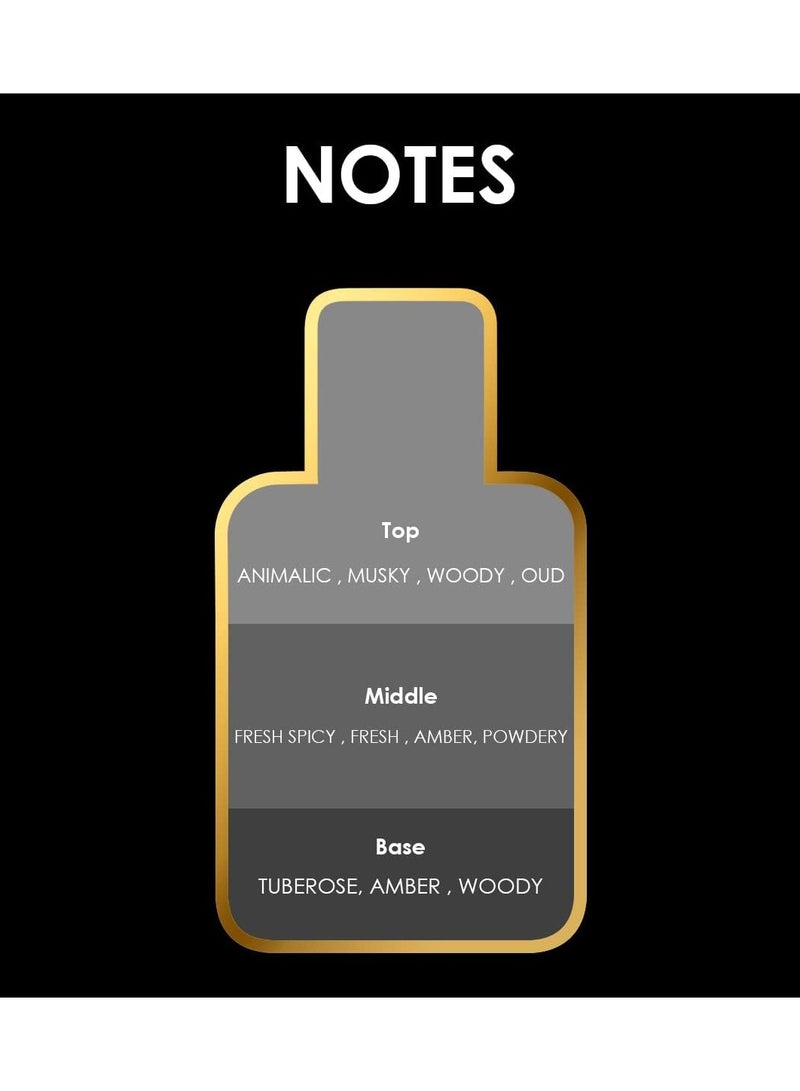 الفخر عطر فروع العود الفاخر برائحة خشبية وعود وعنبر، عطر يدوم طويلا للرجال، 100 مل - Image 3