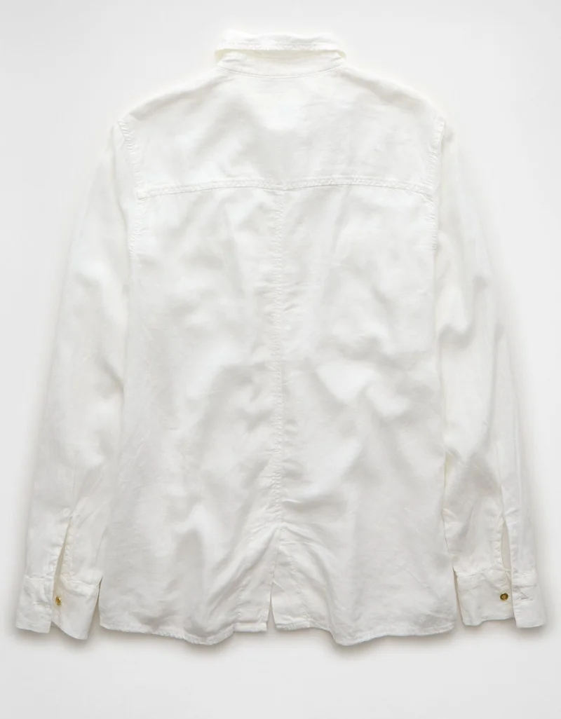 امريكان ايجل قميص ويك إند بأكمام طويلة وأزرار إغلاق