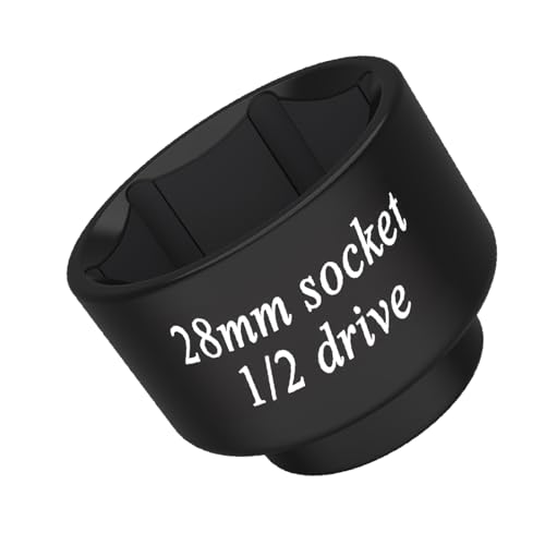 Felisbieti 28mm oil filter Socket wrench 12 driveCRMO for Dodge Ram 67 Cummins Oil filterFuel Filter Canister cap also other vehicle 28mm oil filter removal tool - Image 1