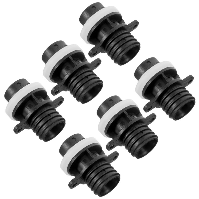 6pcs Inflatable Boat Valve Adapter: Screw- Air Inflator Connector - Pump Adapter For SUP, Kayak, Surfboard, High Pressure Pump Nozzle Converter - Image 1