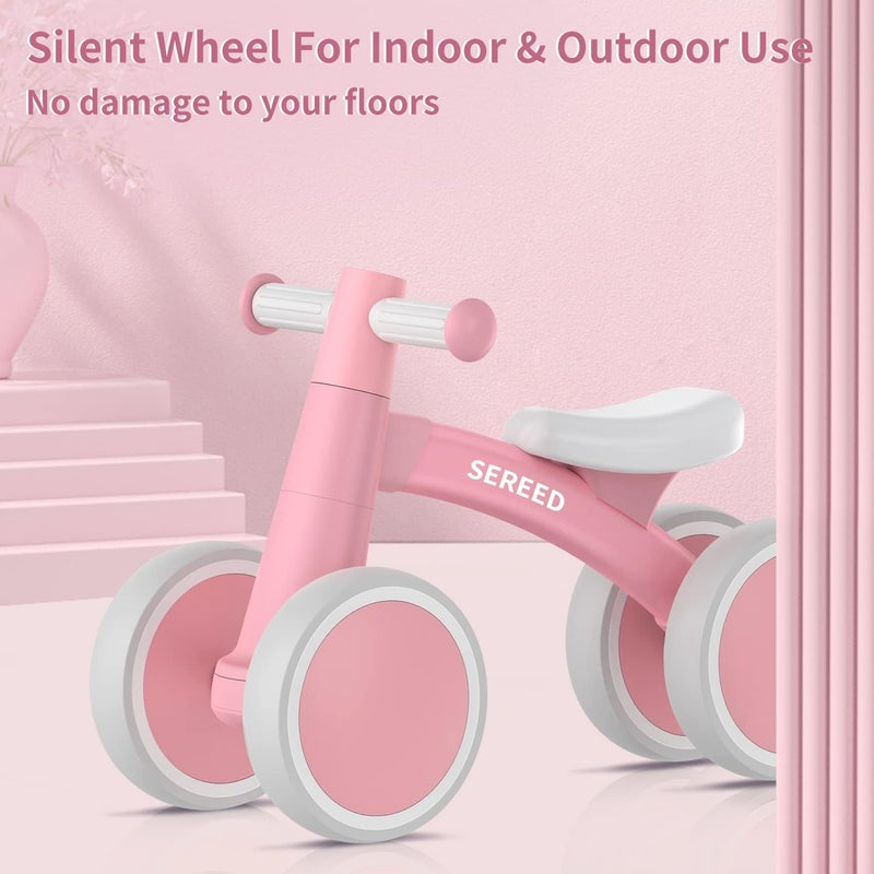SEREED Baby Balance Bike for 1 Year Old Boys Girls 12-24 Month Toddler Balance Bike, 4 Wheels Toddler First Bike, First Birthday Gifts - Image 5