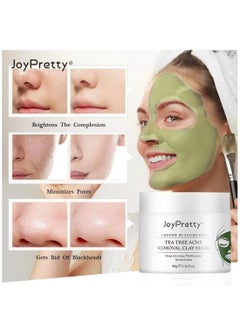 JoyPretty 60g Tea Tree Acne Removal Clay Mask Blackheads & Acne Removal Tea Tree Clay Face Mask Minimize Pores Reduce Blackhead & Acne Anti-Aging Wrinkle Reduction Skincare with Tea Tree Face Mask  - Image 3