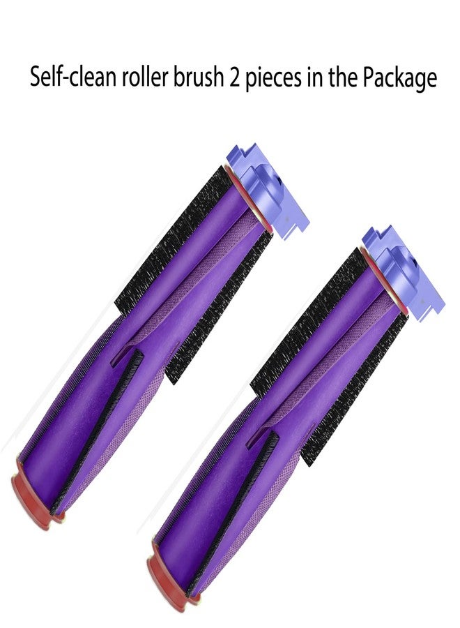 JoyBros Replacement Parts Accessories for Shark PowerDetect AV2800ZE RV2820YE RV2820ZE AV2820S AV2820AE RV2800S Vacuum Cleaner,2 Main Brush 8 Side Brush 4 HEPA Filters 2 Foam Filter 2 Mop Pads - Image 2
