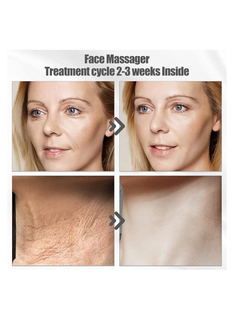 Electric Face and Neck Lifting Face Contouring Tool with 3 Colors of LED, Heating and Vibrating Skin Rejuvenating Beauty Device to Lift and Tighten Sagging Skin - Image 5