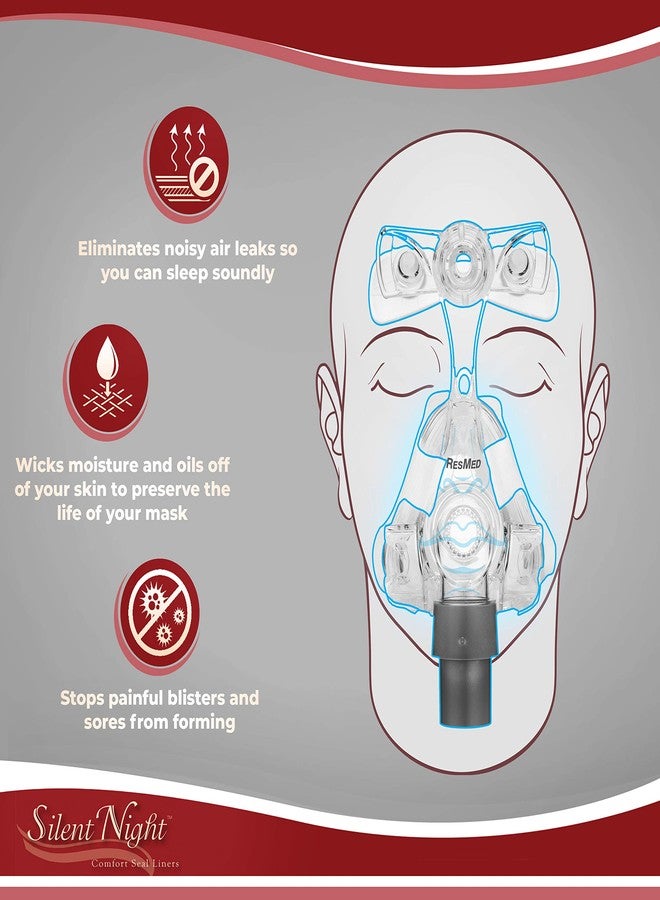 Silent Night Nasal Cpap Mask Liners - Reduce Noisy Air Leaks and Painful Blisters - Cpap Supplies and Accessories - One Size Fits Most - Image 4