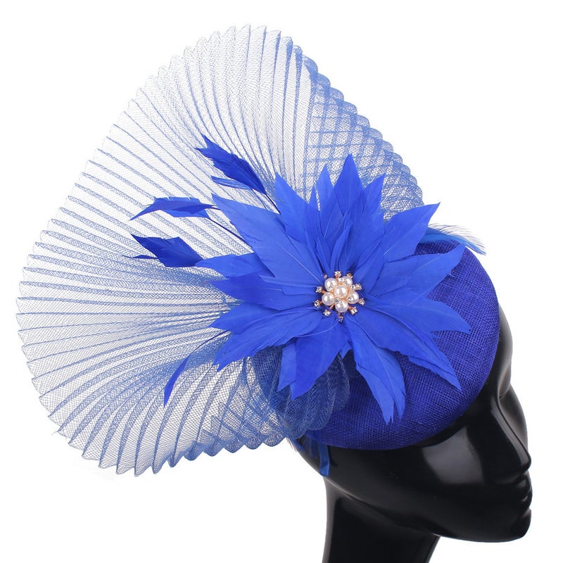 High-Quality Linen Hat, Handmade Wedding Hat, Headwear, Mesh Hair Accessories, Style Export First-Hand Supply - Image 2