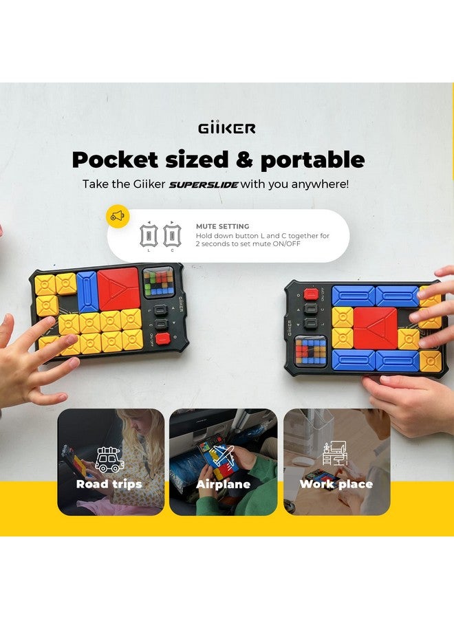 GiiKER Super Slide Puzzle Games, Original 500+ Challenges Brain Teaser Puzzle, Toys for Kids Teens, Travel Games Birthday Gifts Easter Basket Stuffers for Boys Girls, Activities for Road Trips - Image 2