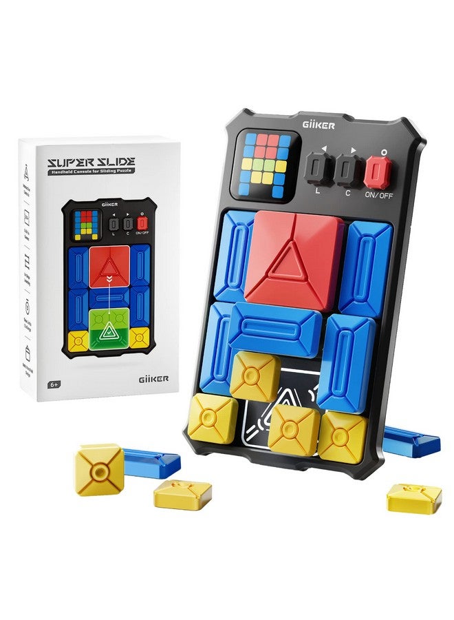 GiiKER Super Slide Puzzle Games, Original 500+ Challenges Brain Teaser Puzzle, Toys for Kids Teens, Travel Games Birthday Gifts Easter Basket Stuffers for Boys Girls, Activities for Road Trips - Image 1