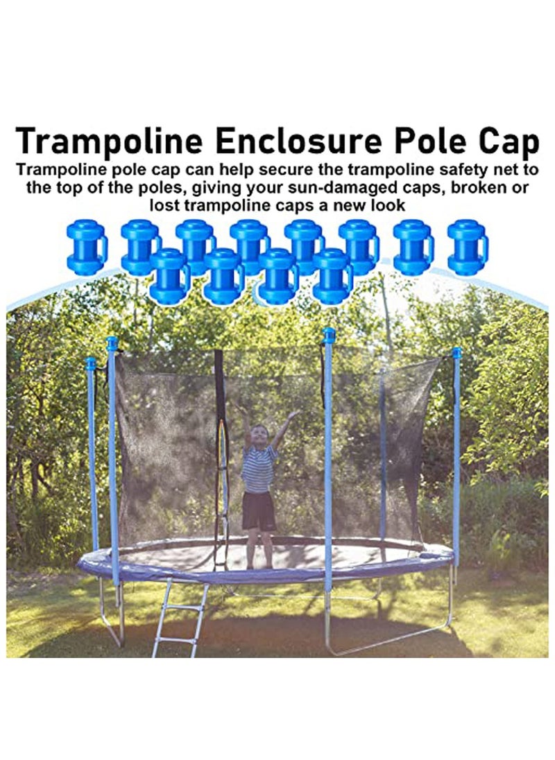 SYOSI 12 Pcs Summer 0.98Inches Diameter Trampoline Pole Caps Enclosure Pole Caps Trampoline Replacement Enclosure Poles For Net Hook Safety Accessories  - Image 4
