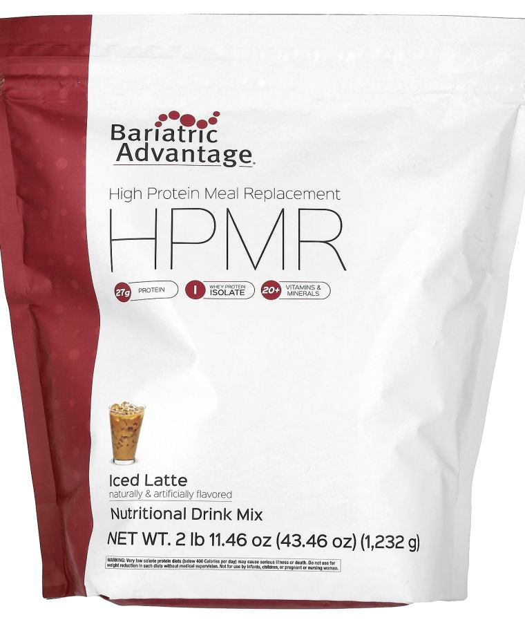 Bariatric Advantage HPMR High Protein Meal Replacement Iced Latte 2 lb 11.46 oz (1232 g)