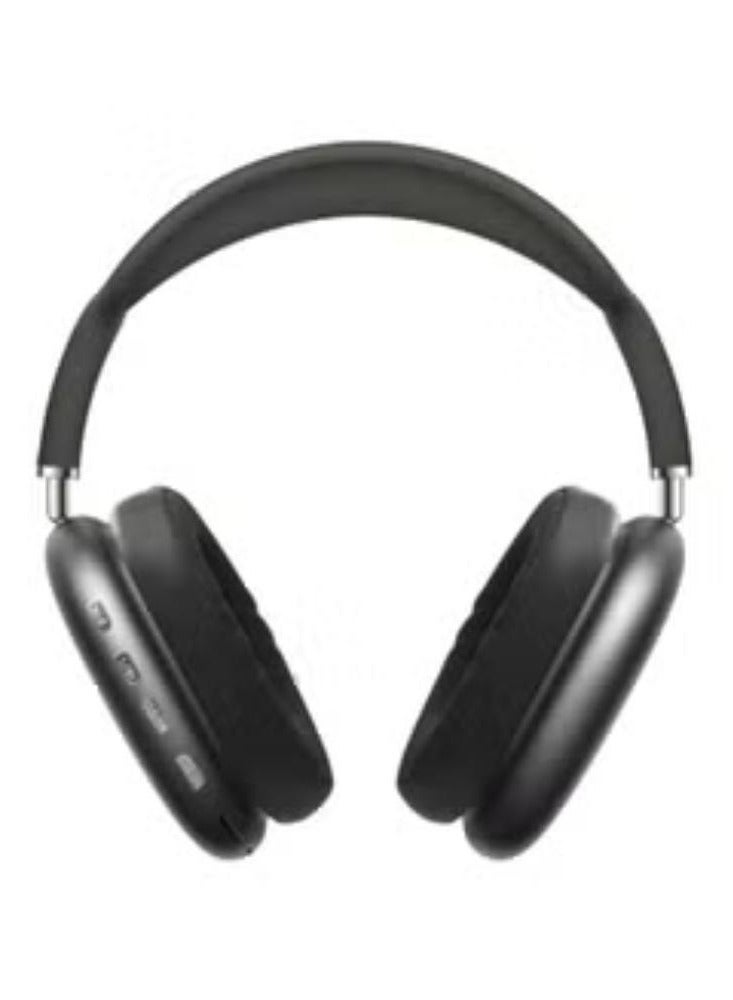 P9 Bluetooth Wireless Headset Over-Ear Headphone With Mic Black/Silver - Image 1