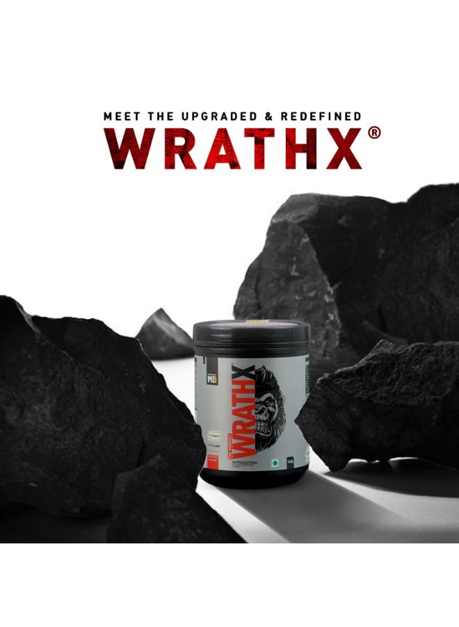 MuscleBlaze Pre Workout Wrathx Powder, Fruit Fury (20 Servings, 340g) - Image 2
