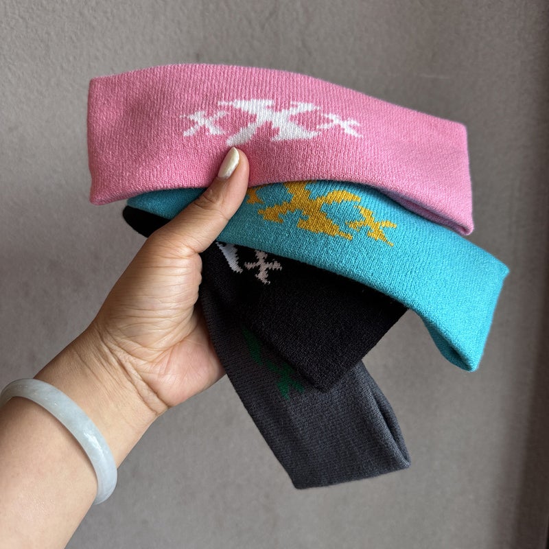 Knit Headband Unisex Korean Children Adult Sports Sweat Absorbent Hair Band Acrylic - Image 3