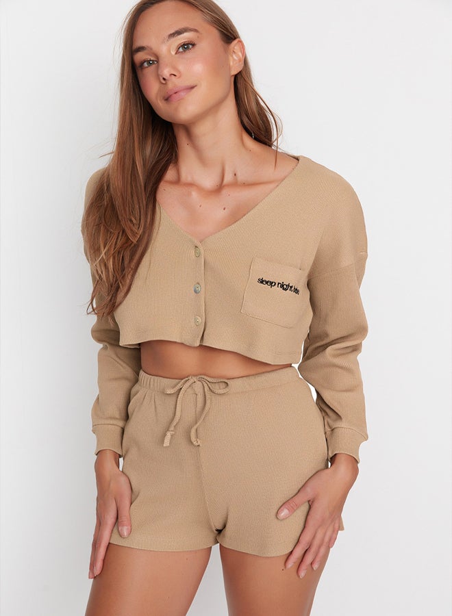 trendyol Woman Sleepwear Beige  - Image 1