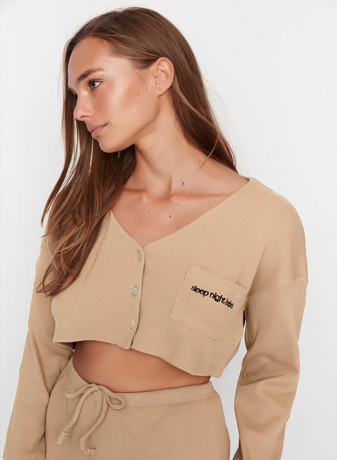 trendyol Woman Sleepwear Beige  - Image 2