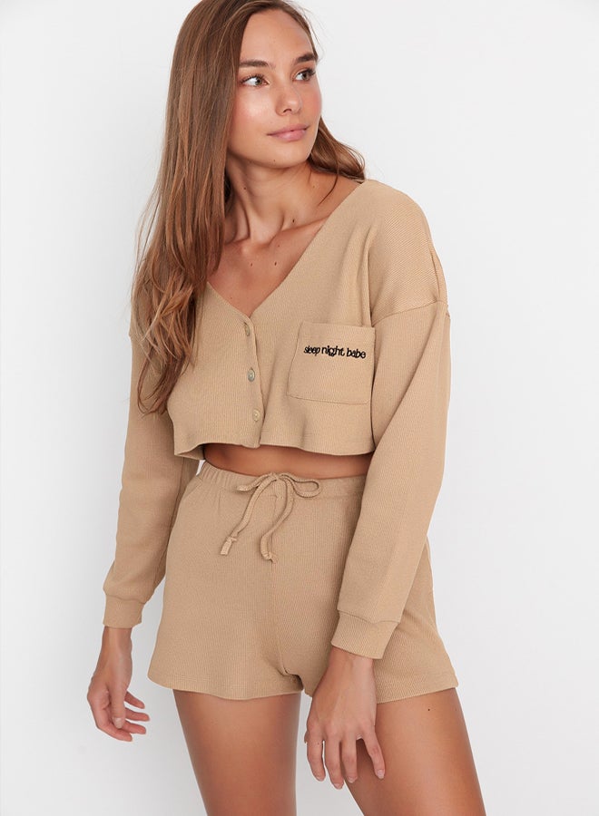 trendyol Woman Sleepwear Beige  - Image 3