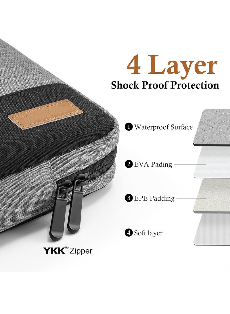 SOLARAE غطاء لابتوب 15-16.1 بوصة، حقيبة كمبيوتر محمول، غلاف لابتوب مقاوم للماء مع حماية من 4 طبقات، حقيبة قماش بسيطة للسفر، حقيبة حمل الكمبيوتر - Image 2