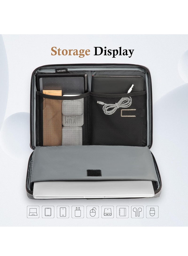 SOLARAE غطاء لابتوب 15-16.1 بوصة، حقيبة كمبيوتر محمول، غلاف لابتوب مقاوم للماء مع حماية من 4 طبقات، حقيبة قماش بسيطة للسفر، حقيبة حمل الكمبيوتر - Image 4