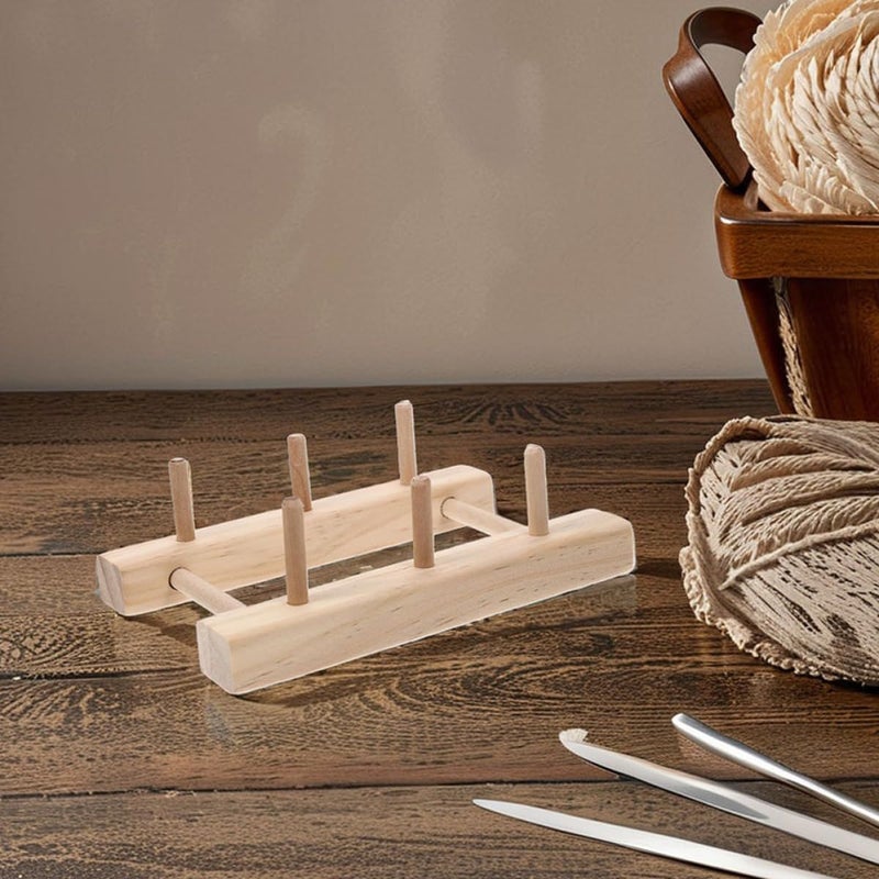 Wooden Spool Organizer And Sewing Thread Storage Stand For Embroidery Floss Bobbins - Image 5