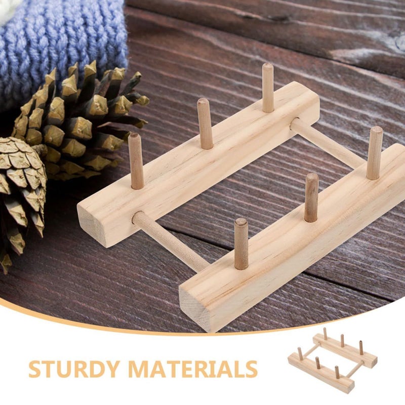 Wooden Spool Organizer And Sewing Thread Storage Stand For Embroidery Floss Bobbins - Image 4