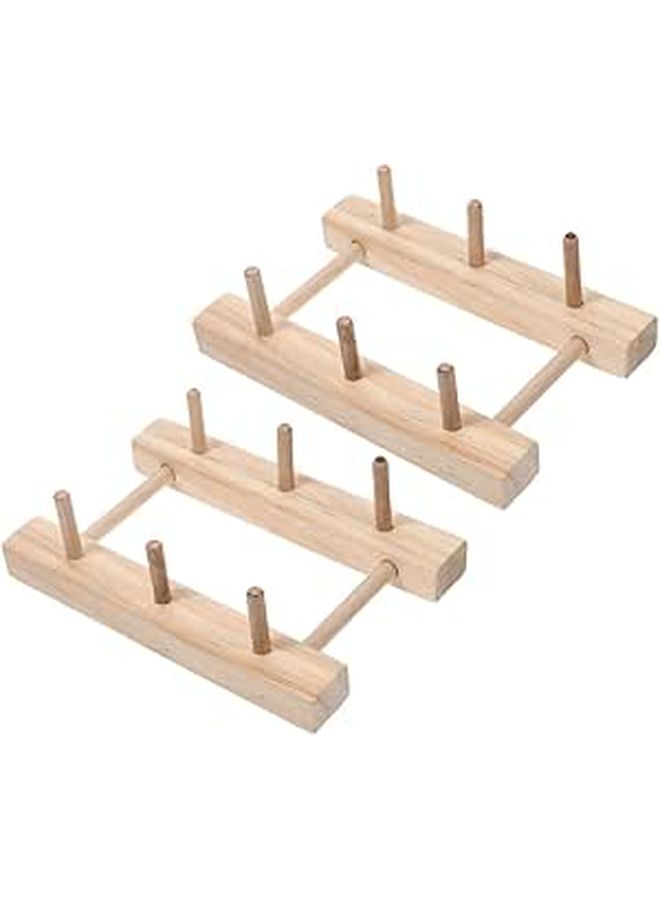 Wooden Spool Organizer And Sewing Thread Storage Stand For Embroidery Floss Bobbins - Image 1