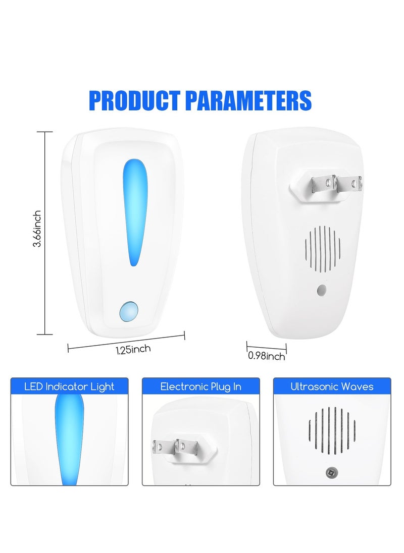 جهاز طرد الآفات بالموجات فوق الصوتية 3 قطع، تحكم إلكتروني في الآفات الداخلية، طارد القوارض والحشرات للمنزل والمكتب والمستودع - فعال ضد الفئران، والبعوض، والصراصير، والنمل، والعناكب - pzsku/ZE56DE2EA2C9460563F30Z/45/_/1715417189/e503b78a-1408-449d-bc89-3a1bb81eec5c