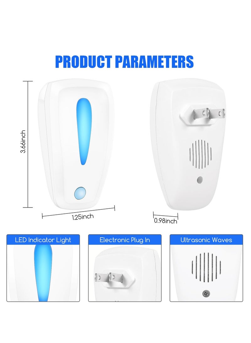 KASTWAVE 3-Pack Ultrasonic Pest Repeller, Electronic Indoor Pest Control, Rodent and Insect Repellent for Home, Office, and Warehouse - Effective Against Mice, Mosquitoes, Roaches, Ants, and Spiders - Image 3