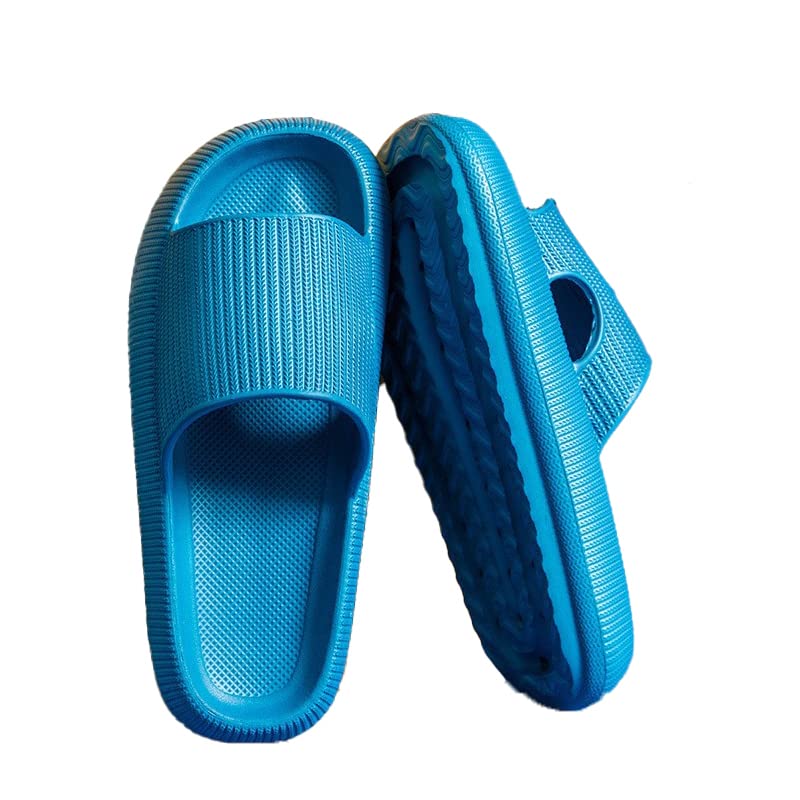 Non-Slip Thick Cloud Slides for Women and Men, Fast-Dry Pillow Slippers for Shower Home Spa Beach - Image 1