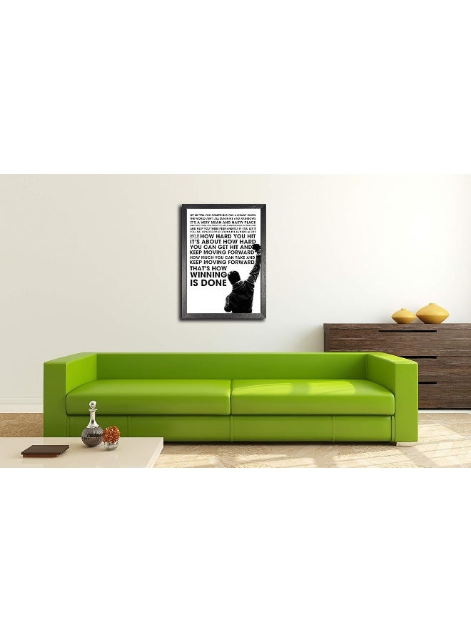 BBPosters Rocky Balboa Sylvester Stallone A3 Unframed Motivation Quote Poster Sport Boxing Photo Inspiration Winner Picture - Image 3