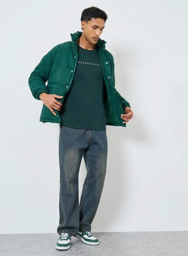 ستايلي بلوزة تانك قطن بحافة ذراع منخفضة وطبعة بسيطة